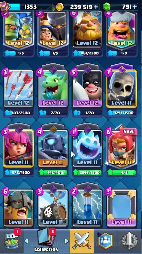 Clash Royale Accounts KTL 15|Trophy 9006|Limited Skin||Card 119|1 Max|2  image 18