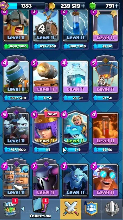 Clash Royale Accounts KTL 15|Trophy 9006|Limited Skin||Card 119|1 Max|2  image 19