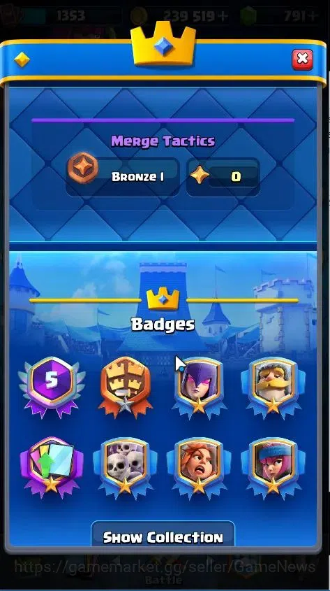 Clash Royale Accounts KTL 15|Trophy 9006|Limited Skin||Card 119|1 Max|2  image 4