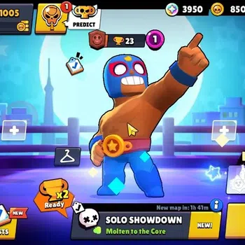 Brawl Stars Accounts 1005 Trophy | 13 Brawlers 2 Max Lv (Shelly,Poco) | 1 Epic Skin [Doctor Edgar] | CN ON | 3950 Bling 850