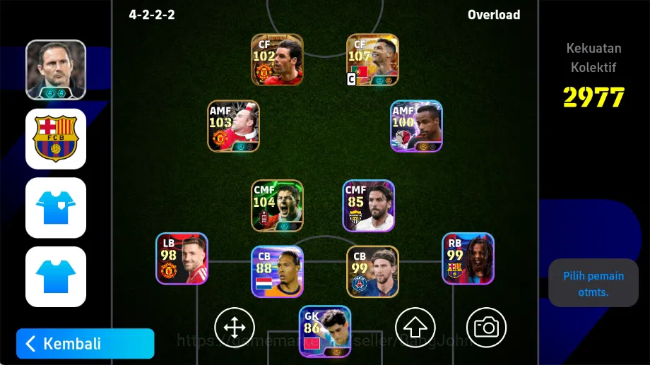 eFootball Accounts Others Mobile|PW 2977|NewCristianoRonaldoBigT,StevenGerrardEpic,Ruudvan Nistelrooij Big T,Wayne Rooney 1