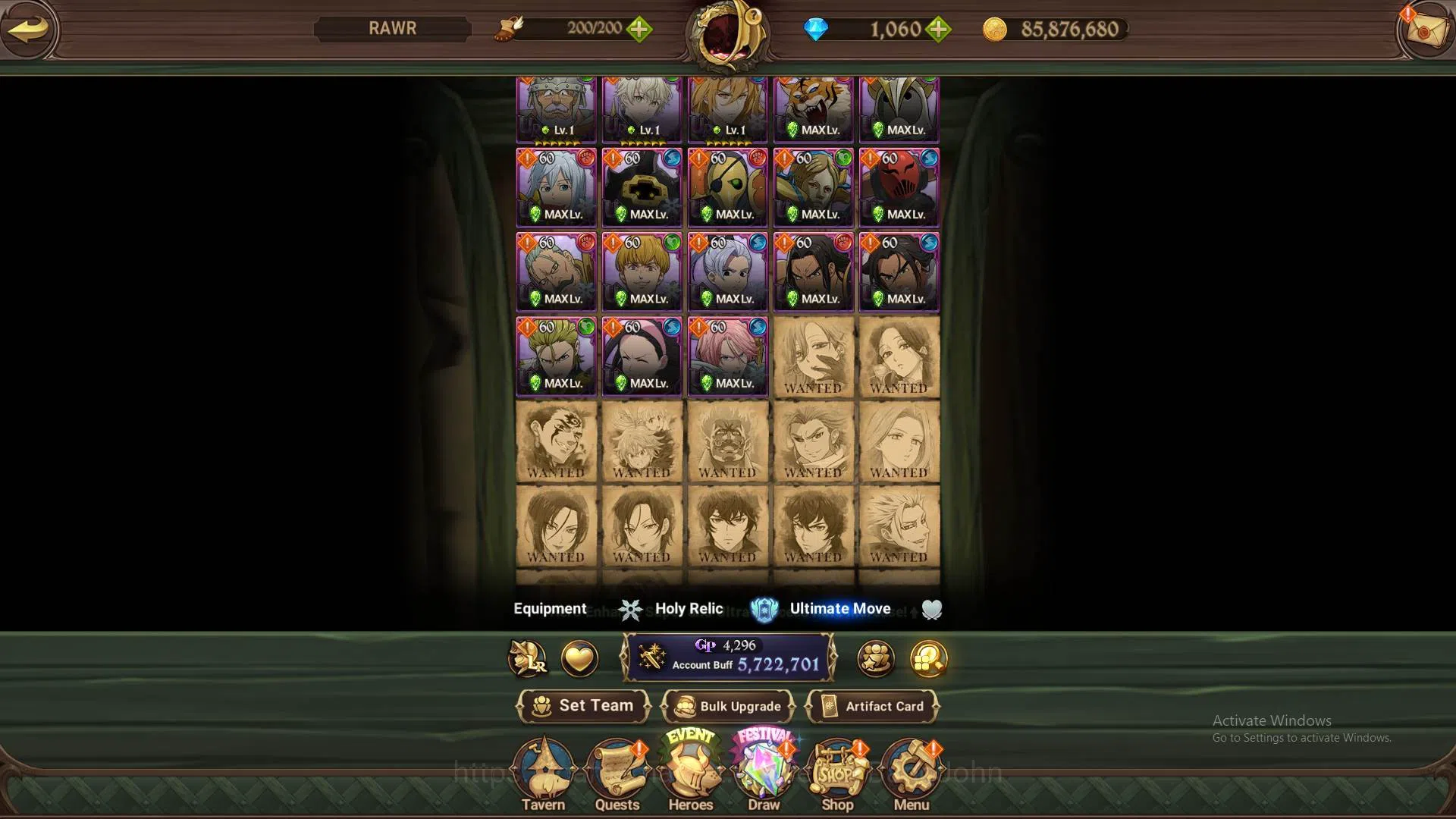 The Seven Deadly Sins: Grand Cross Accounts Global|5,7M CC|1055 DM|2 LR+9 UR+Collab Full Konos image 17