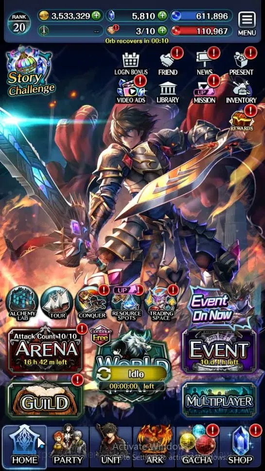 Last Cloudia Accounts Mid‑Game GLOBAL|Rank 20|Colab BraveFrontier(Tilith,FG Vargas,Oracle)+(SM Sera,DG Jade,Telestio,Etc)|3 10
