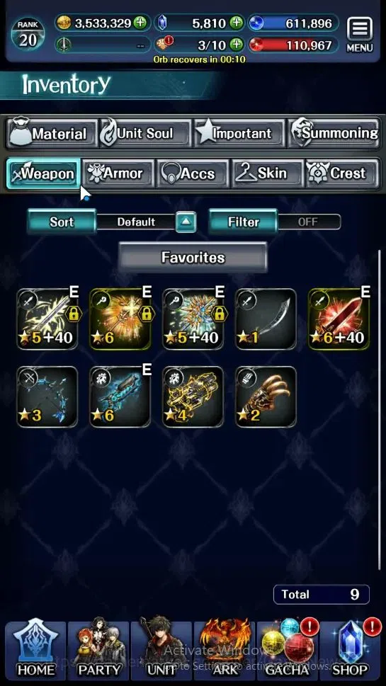 Last Cloudia Accounts Mid‑Game GLOBAL|Rank 20|Colab BraveFrontier(Tilith,FG Vargas,Oracle)+(SM Sera,DG Jade,Telestio,Etc)|3 17