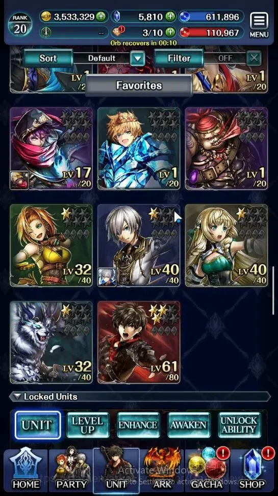 Last Cloudia Accounts Mid‑Game GLOBAL|Rank 20|Colab BraveFrontier(Tilith,FG Vargas,Oracle)+(SM Sera,DG Jade,Telestio,Etc)|3 4