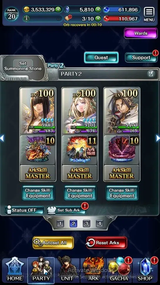Last Cloudia Accounts Mid‑Game GLOBAL|Rank 20|Colab BraveFrontier(Tilith,FG Vargas,Oracle)+(SM Sera,DG Jade,Telestio,Etc)|3 9