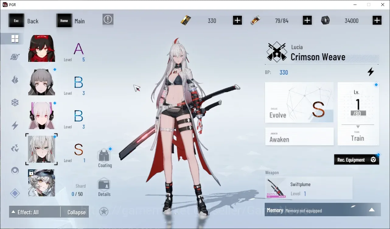 Buy Punishing: Gray Raven Accounts - NA | Lv 8 | S Lucia Crimson