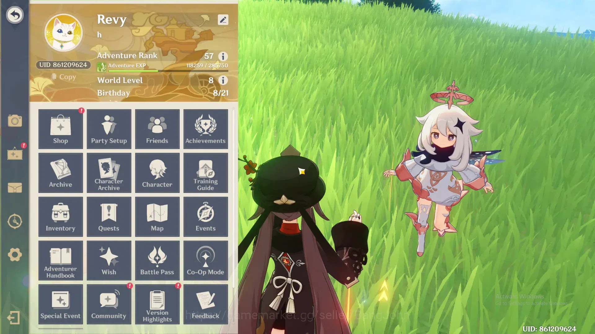 Genshin Impact Accounts ASIA | AR 57|9limit+1Sign (Hutao,RaidenS,Yelan,Fur image 10