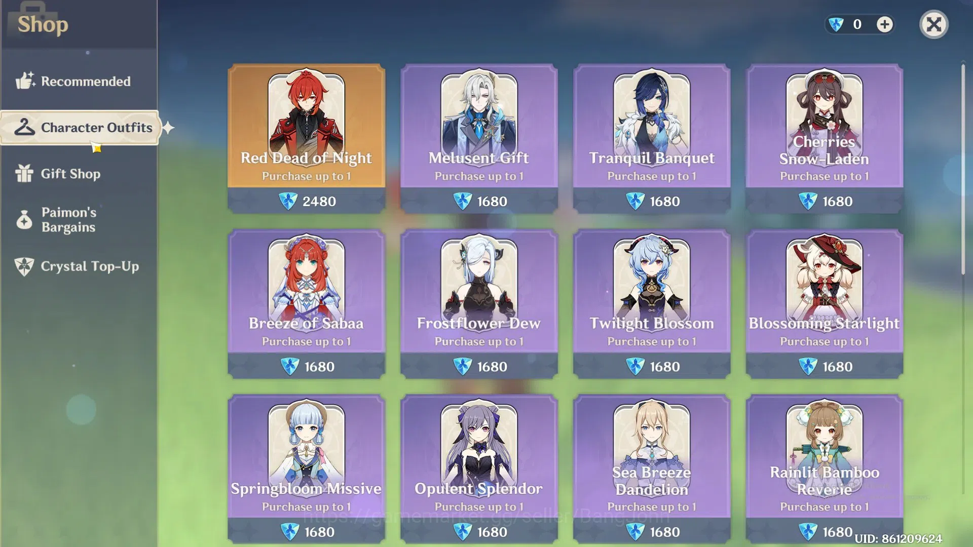 Genshin Impact Accounts ASIA | AR 57|9limit+1Sign (Hutao,RaidenS,Yelan,Fur image 3