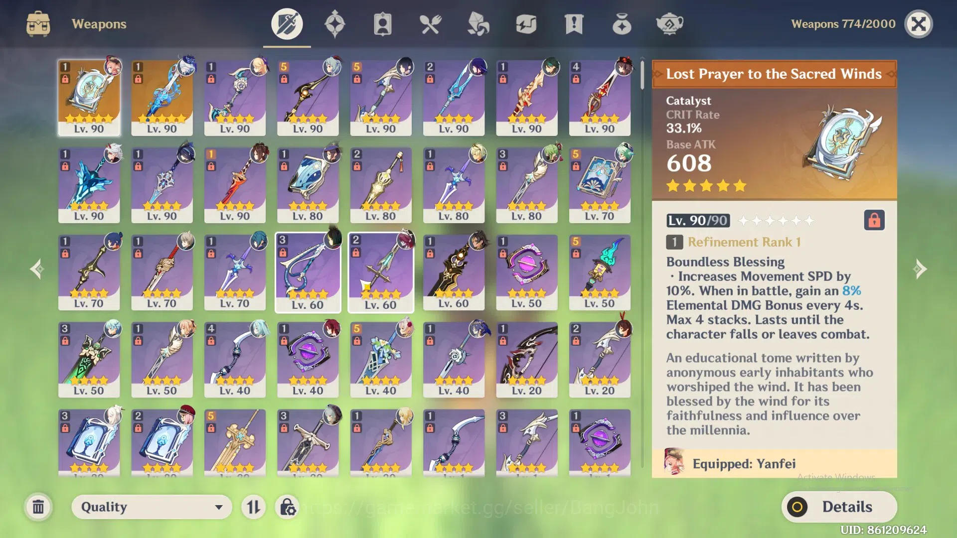 Genshin Impact Accounts ASIA | AR 57|9limit+1Sign (Hutao,RaidenS,Yelan,Fur image 7