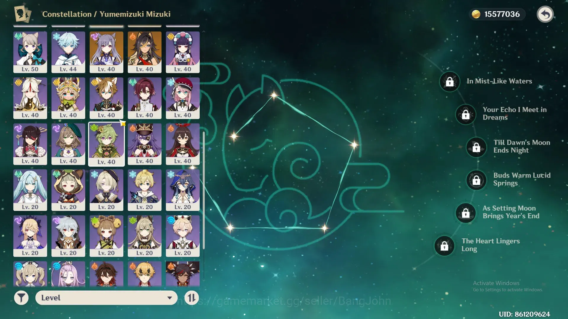 Genshin Impact Accounts ASIA | AR 57|9limit+1Sign (Hutao,RaidenS,Yelan,Fur image 8