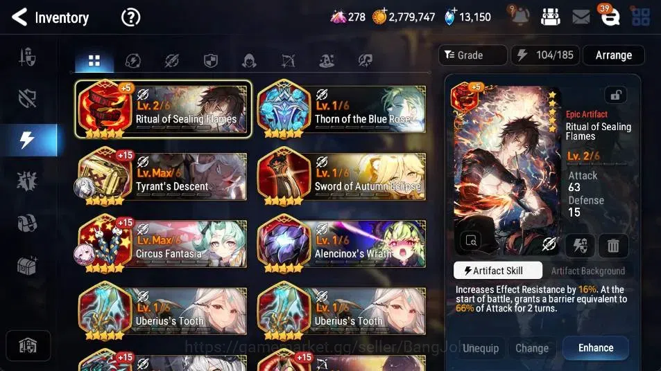 Epic Seven Accounts High-End ASIA | End Game | 20 ML (SOTD Diane,Harsetti,RAL,Straze,RO Light,BArunka) | SS 13.1K | Stigma 19