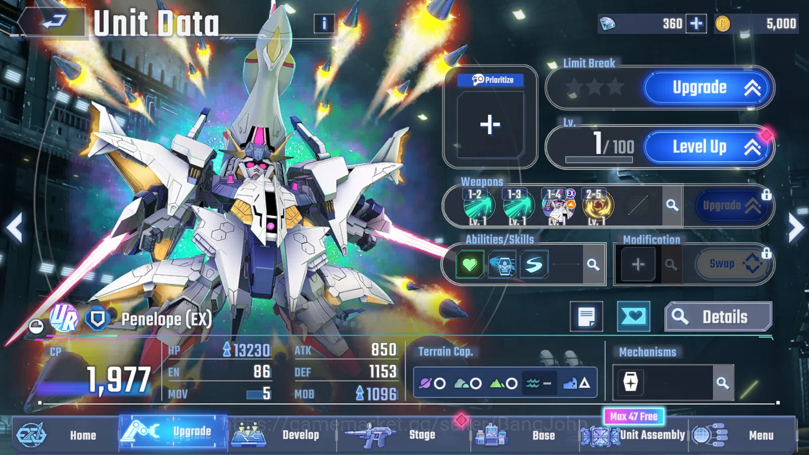 SD Gundam G Generation ETERNAL Accounts [GLOBAL] Rank 1 Starter | 7 Unit UR | 8 Pilot UR | image 10