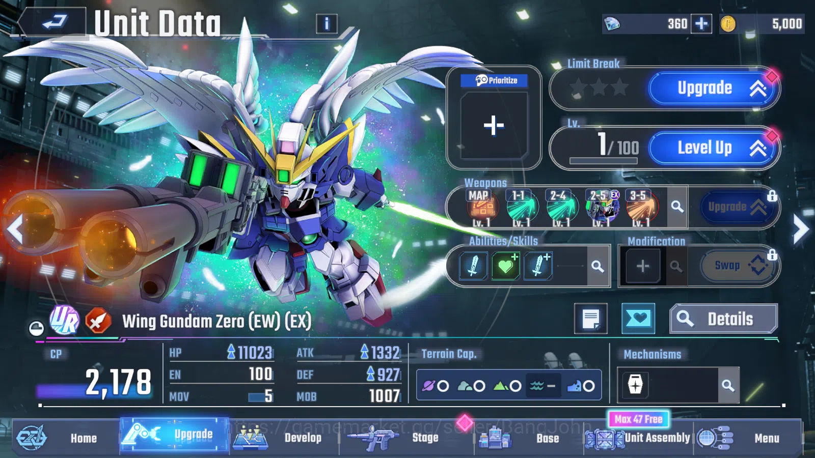 SD Gundam G Generation ETERNAL Accounts [GLOBAL] Rank 1 Starter | 7 Unit UR | 8 Pilot UR | image 11