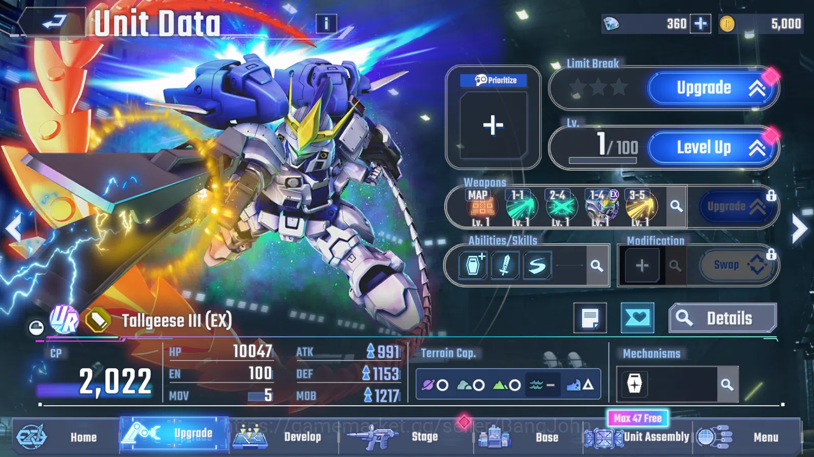SD Gundam G Generation ETERNAL Accounts [GLOBAL] Rank 1 Starter | 7 Unit UR | 8 Pilot UR | image 12