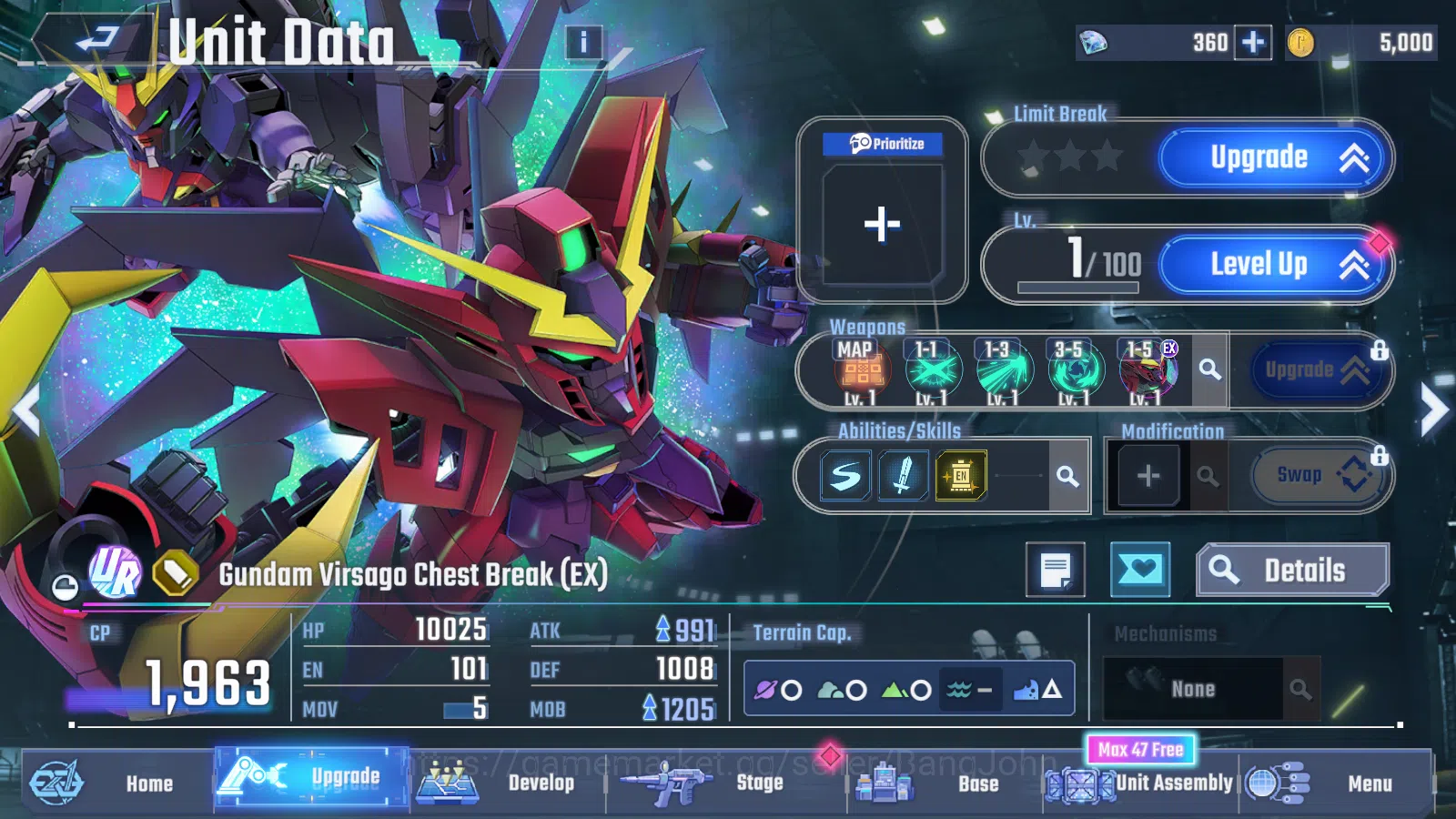SD Gundam G Generation ETERNAL Accounts [GLOBAL] Rank 1 Starter | 7 Unit UR | 8 Pilot UR | image 13