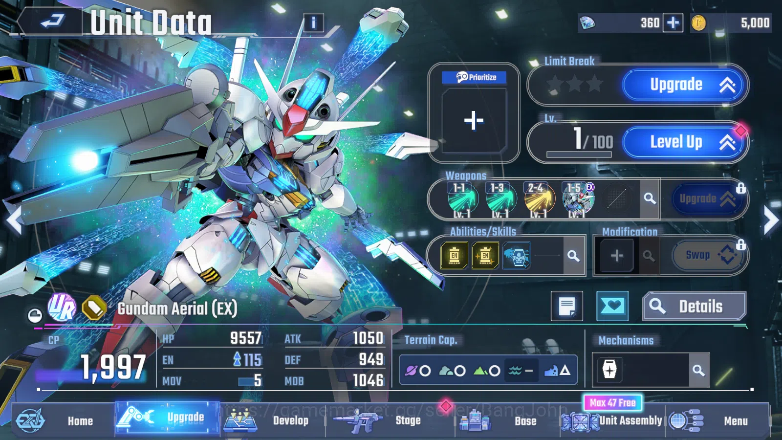 SD Gundam G Generation ETERNAL Accounts [GLOBAL] Rank 1 Starter | 7 Unit UR | 8 Pilot UR | image 16