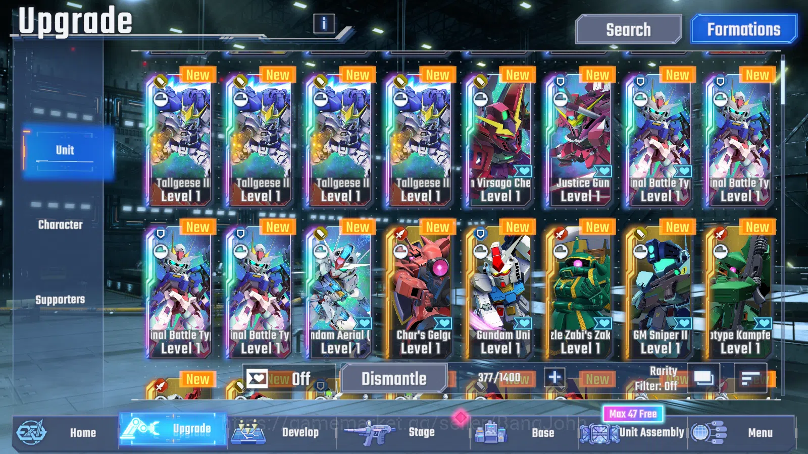 SD Gundam G Generation ETERNAL Accounts [GLOBAL] Rank 1 Starter | 7 Unit UR | 8 Pilot UR | image 3