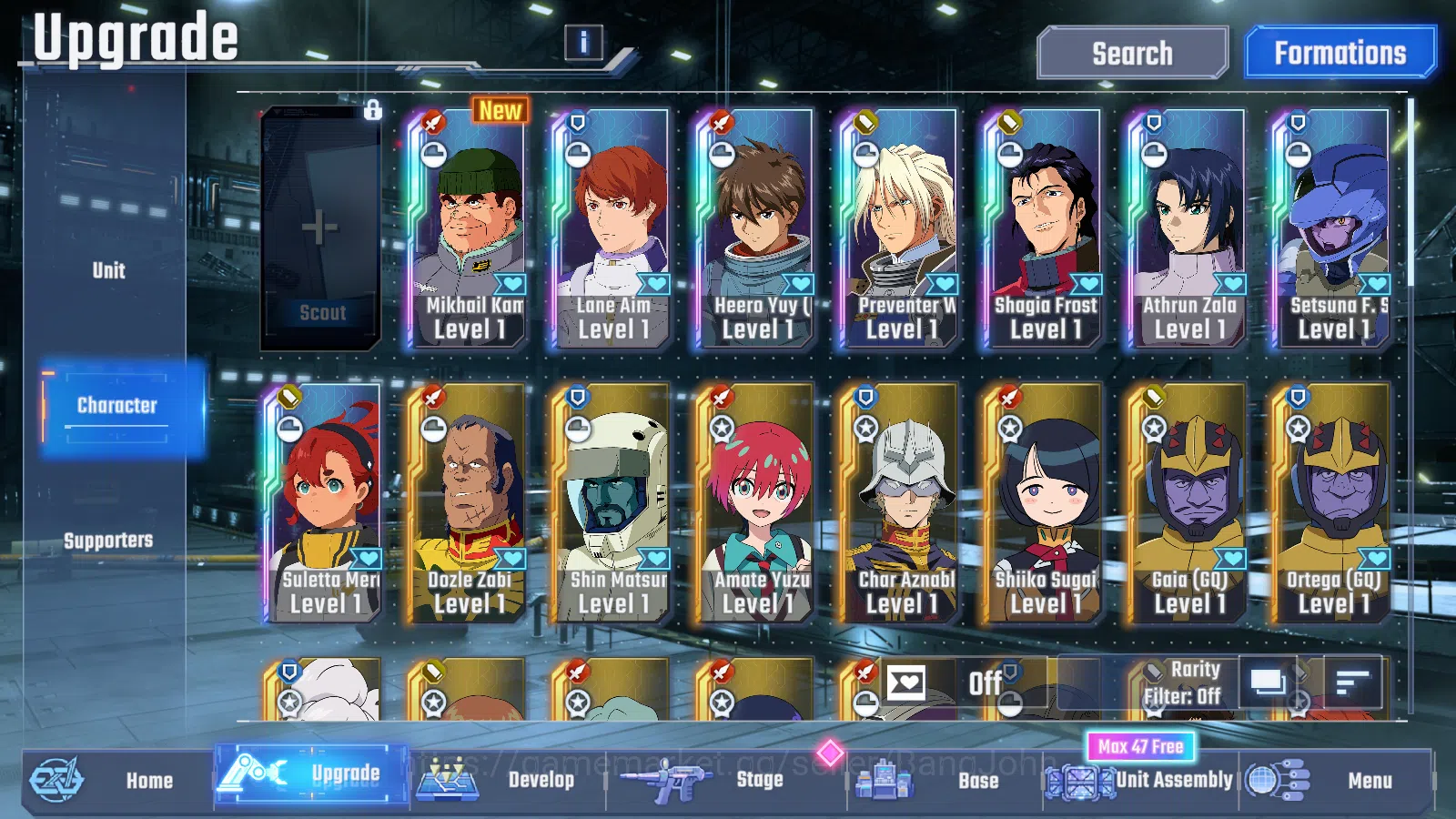 SD Gundam G Generation ETERNAL Accounts [GLOBAL] Rank 1 Starter | 7 Unit UR | 8 Pilot UR | image 4