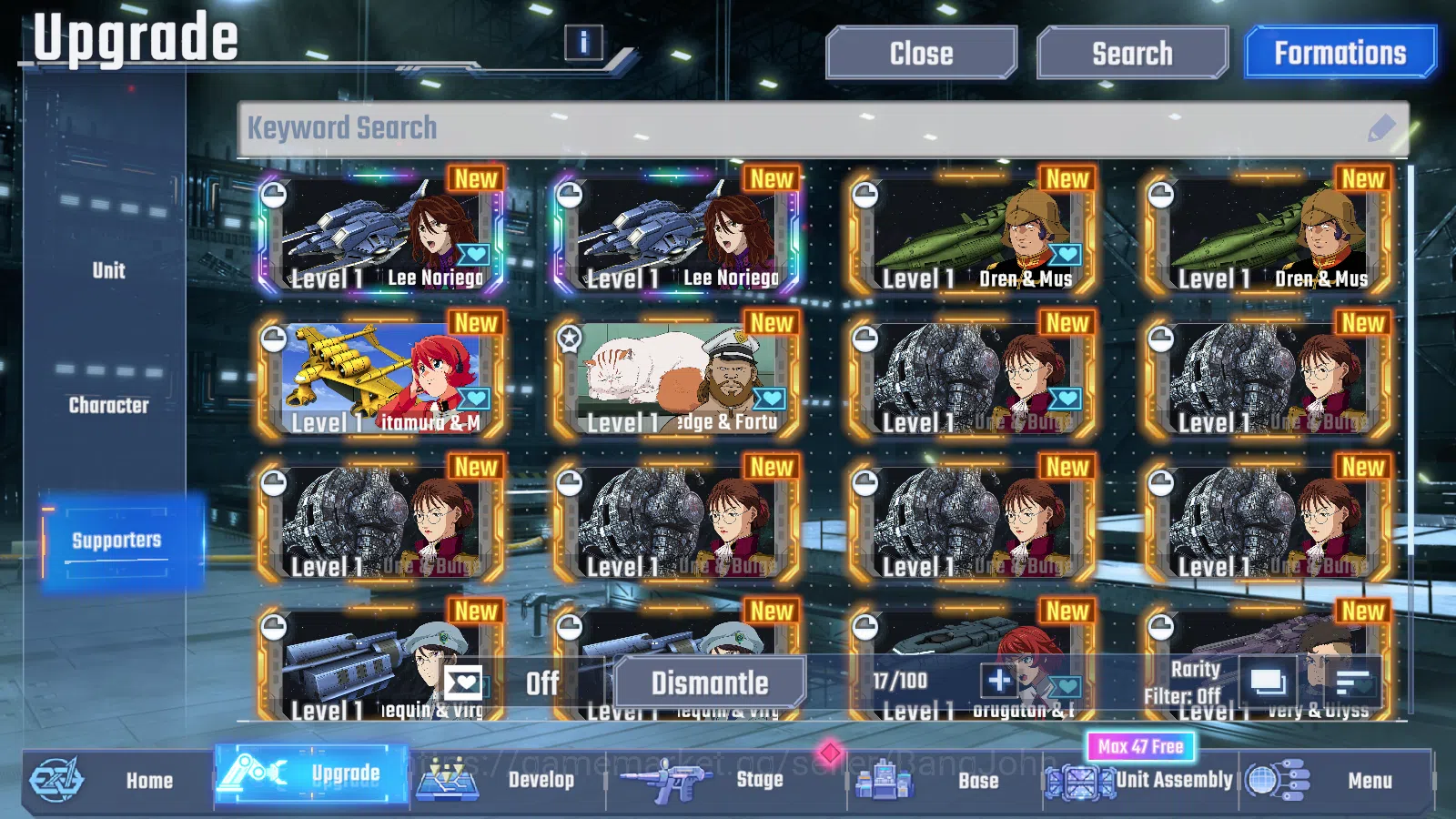 SD Gundam G Generation ETERNAL Accounts [GLOBAL] Rank 1 Starter | 7 Unit UR | 8 Pilot UR | image 5