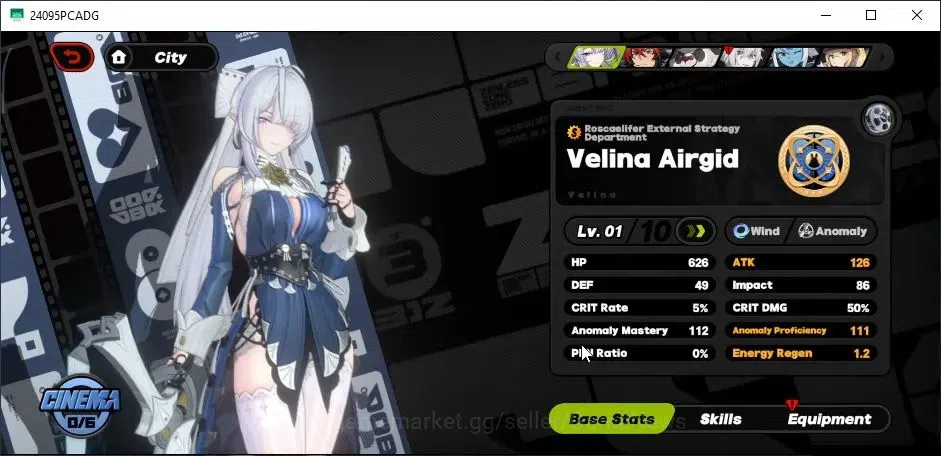 Zenless Zone Zero Accounts Starter ASIA|IK 05|S1 Prolog|Starter 1 Limited (Velina Airgid) ALL Unset|MC WISE|Log Google|Check 5