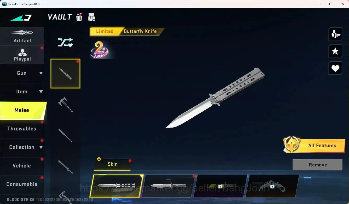 Blood Strike Accounts ASIA | Limited Butterfly Knife, KAINDA | BLEACH Et image 13