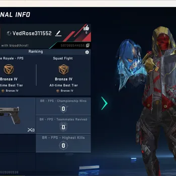 Blood Strike Accounts Starter ASIA|Ultra Melee:Katar-Selachian|5 Legendary Gun|Ultra Striker:Ethan-Darkwalker|1