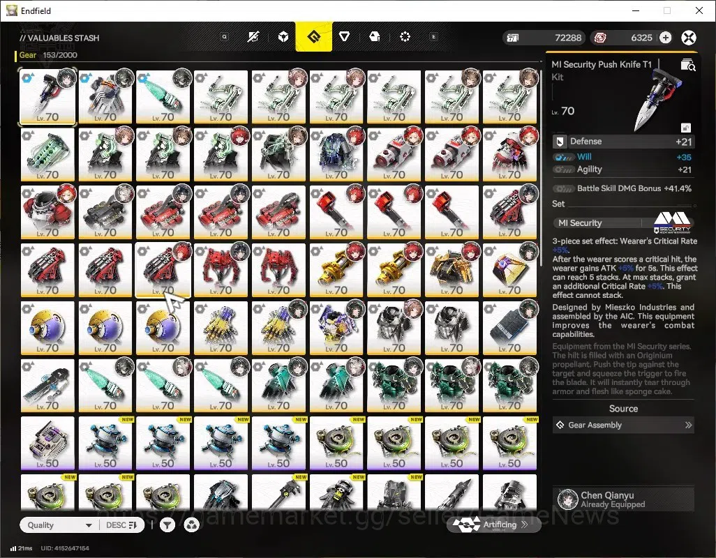 Arknights: Endfield Accounts ASIA|Lv60|9SSR(5Limited)+16(*6WEP)|[(Laeva,Rossi,Y image 11