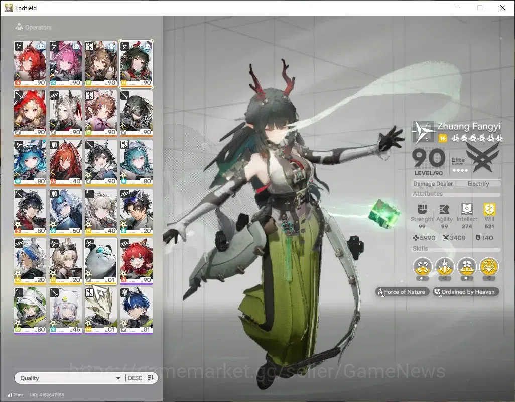 Arknights: Endfield Accounts ASIA|Lv60|9SSR(5Limited)+16(*6WEP)|[(Laeva,Rossi,Y image 2