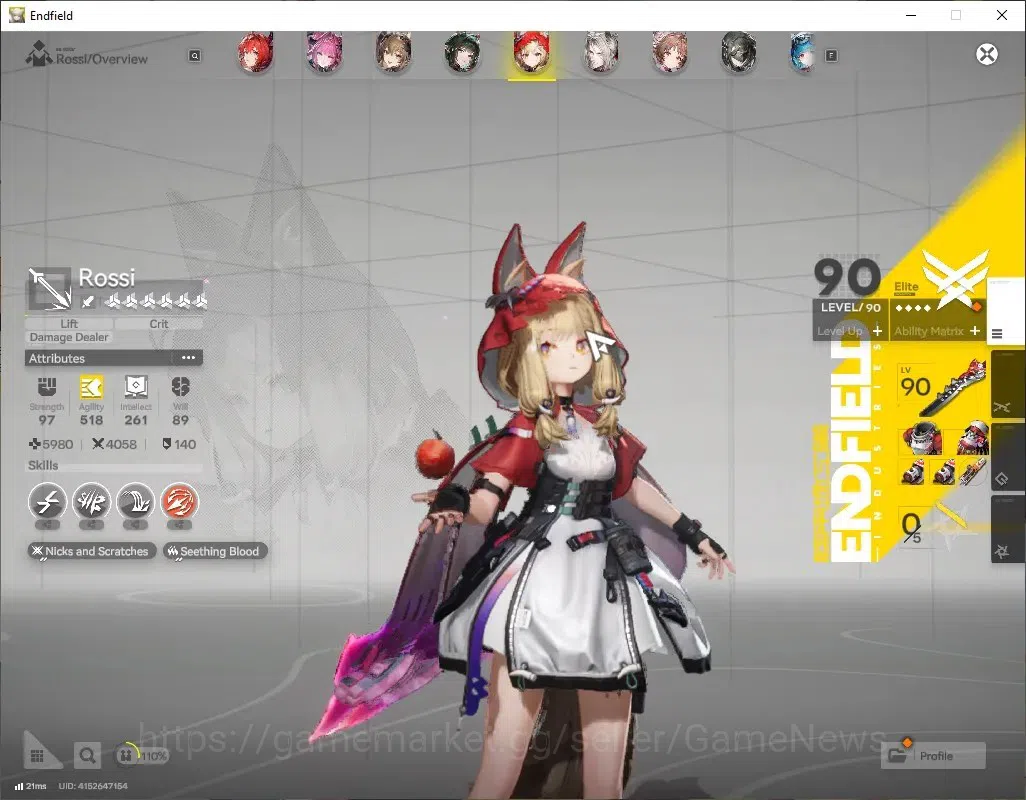 Arknights: Endfield Accounts ASIA|Lv60|9SSR(5Limited)+16(*6WEP)|[(Laeva,Rossi,Y image 6