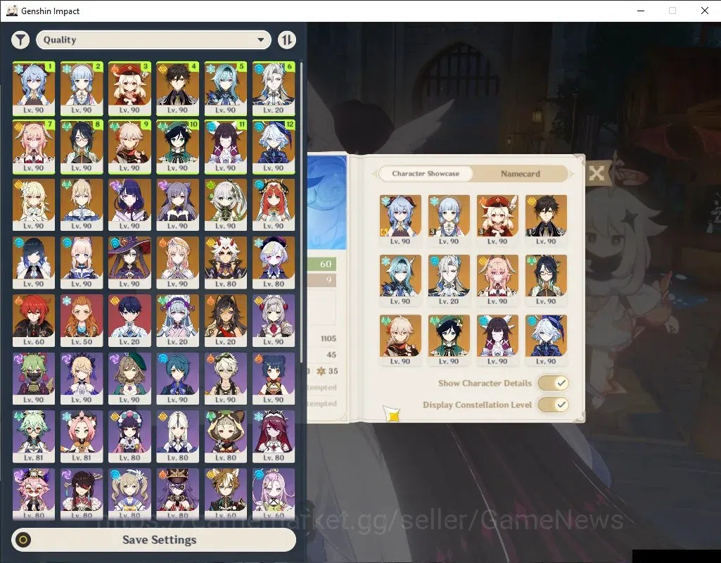 Genshin Impact Accounts Others Asia|AR 60|Neuvillette PremTeam|19 Limited+17(*5Weap)|Columbina,Nicole,Linnea,Eula 1