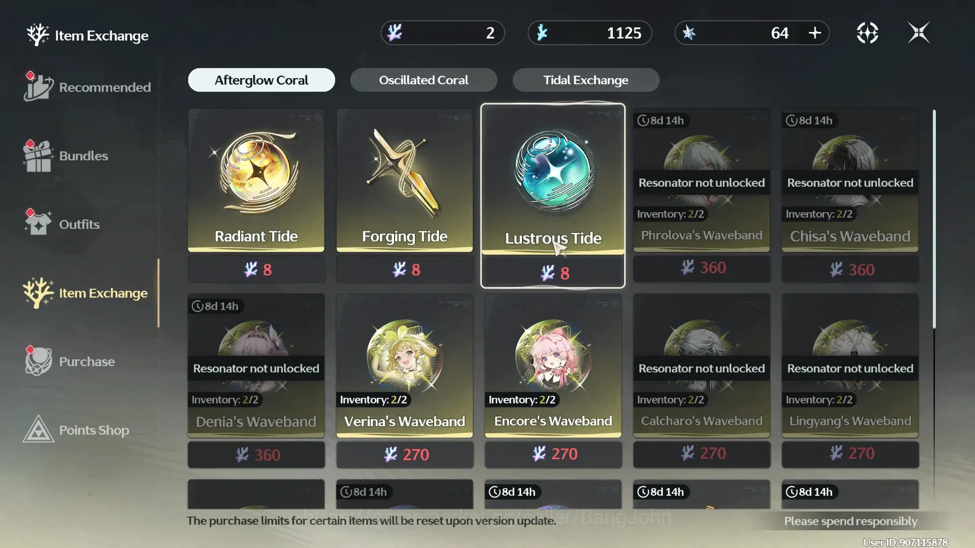Wuthering Waves Accounts SEA|UL 56 | Rank 6 | 6x *5 Char L80: Hiyuki, Lynae image 13