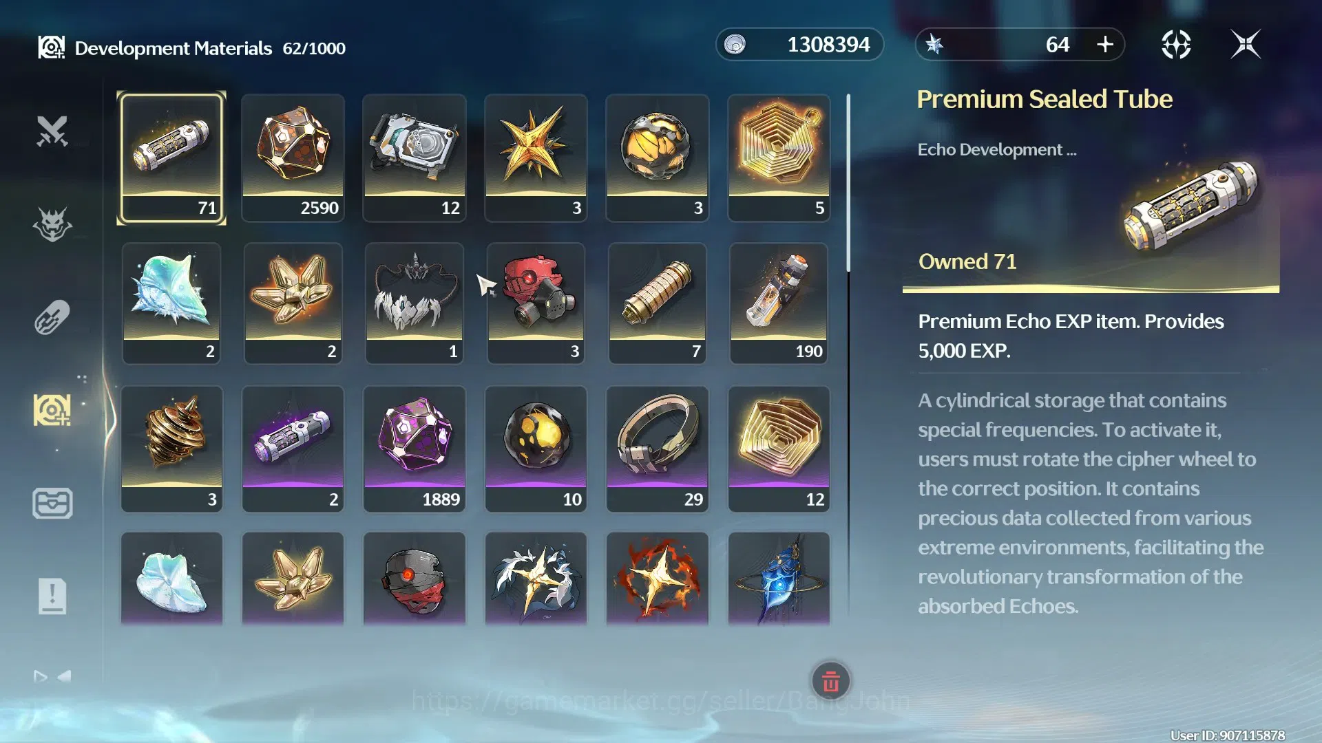 Wuthering Waves Accounts SEA|UL 56 | Rank 6 | 6x *5 Char L80: Hiyuki, Lynae image 8