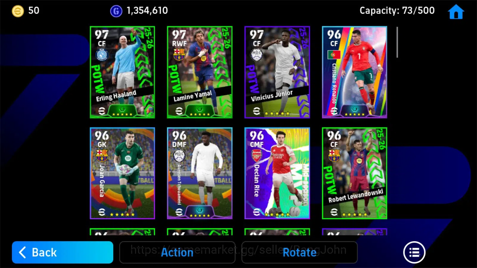 eFootball Accounts Android|PW 3186|Epic Johan Cruyf,Epic Eden Hazard, image 1