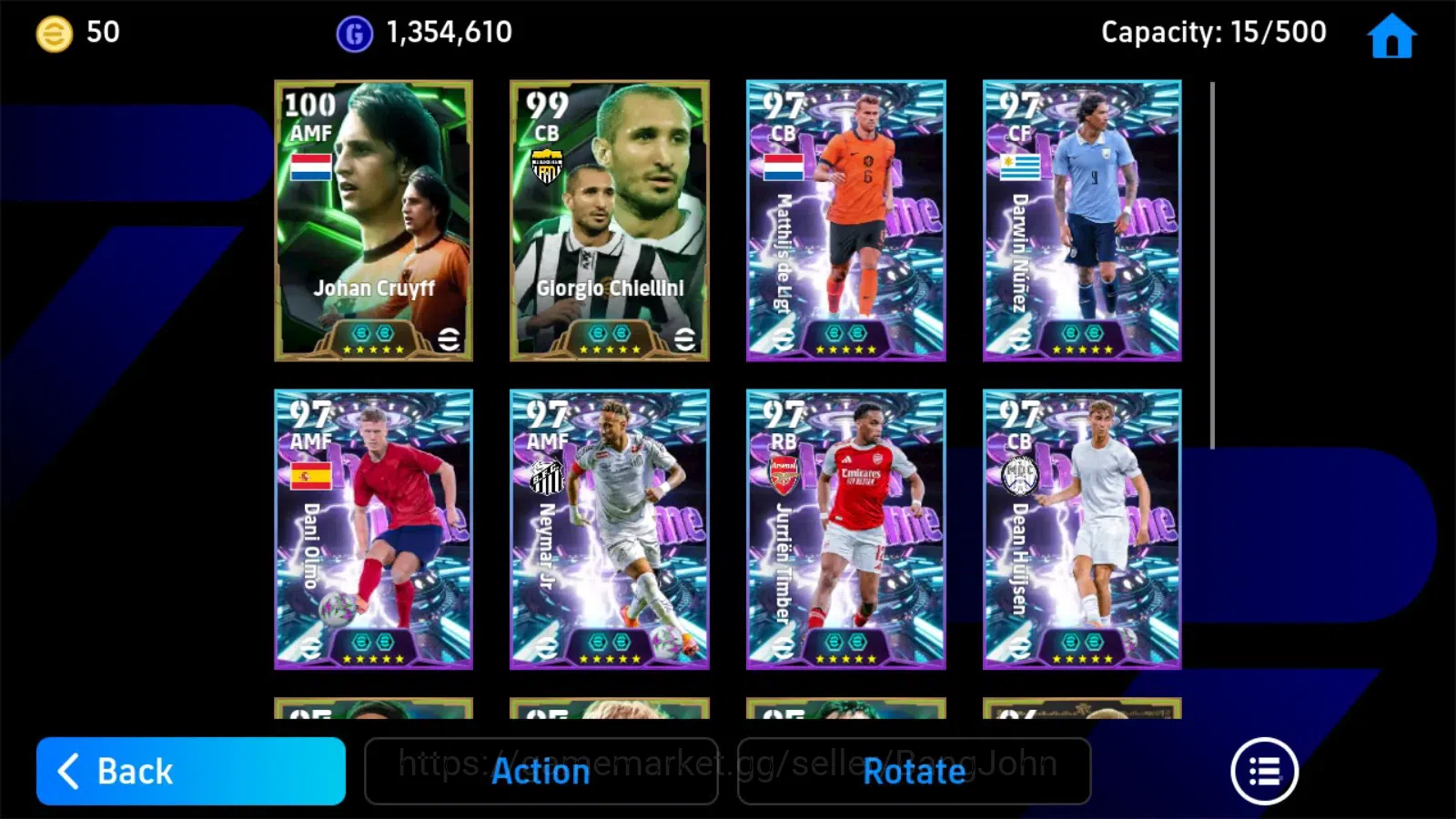 eFootball Accounts Android|PW 3186|Epic Johan Cruyf,Epic Eden Hazard, image 3