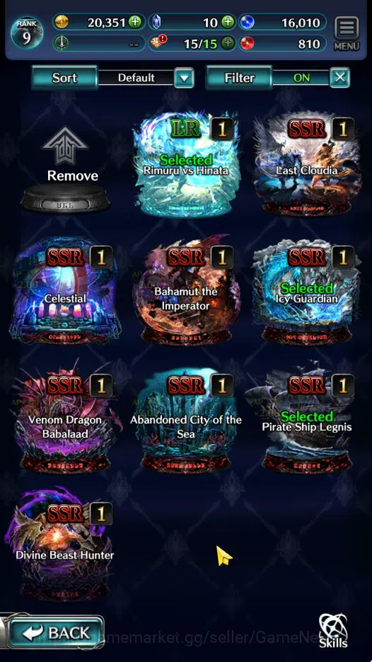 Last Cloudia Accounts GLOBAL | Starter Rank 9 | Hinata Sakaguchi, Dilmor image 2