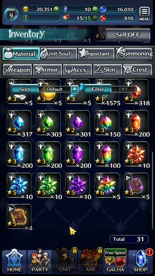 Last Cloudia Accounts GLOBAL | Starter Rank 9 | Hinata Sakaguchi, Dilmor image 5