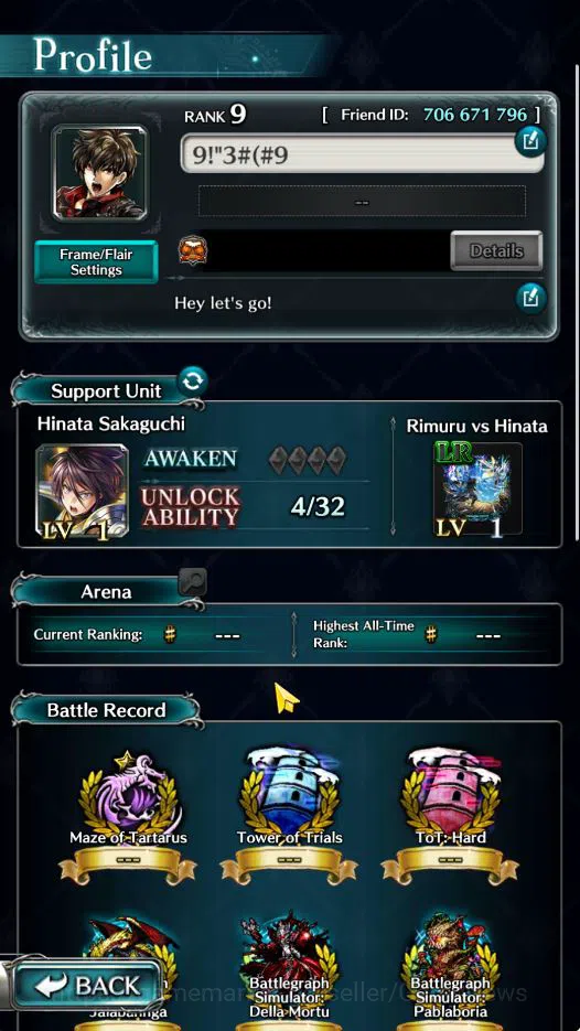 Last Cloudia Accounts GLOBAL | Starter Rank 9 | Hinata Sakaguchi, Dilmor image 6