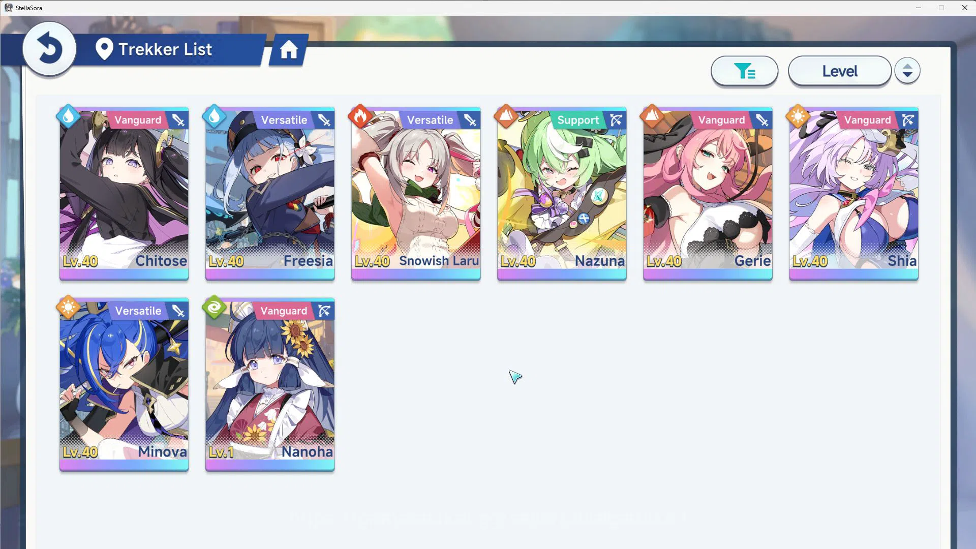 Stella Sora Accounts GLOBAL LV26|8 SSR 3 Limit(Chitose,Snowish Laru,Shi image 4