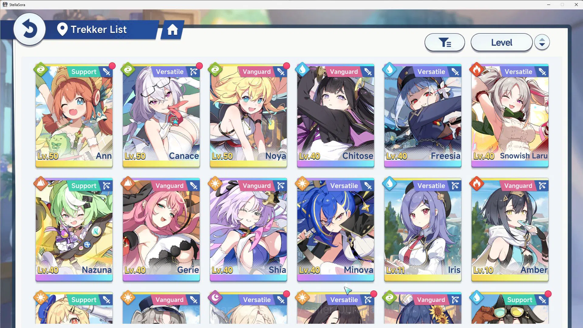 Stella Sora Accounts GLOBAL LV26|8 SSR 3 Limit(Chitose,Snowish Laru,Shi image 9