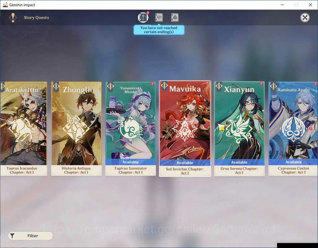 Genshin Impact Accounts ASIA|AR 56|10 Limited+4(*5Weapon)|(Clorinde,Raiden image 14
