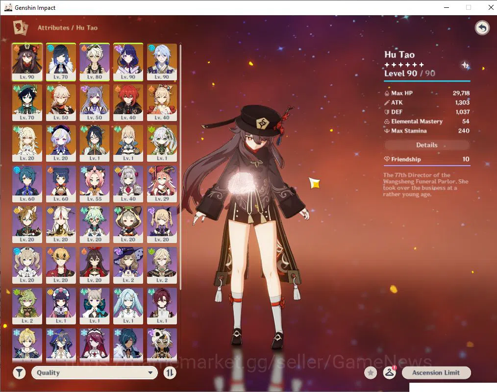 Genshin Impact Accounts Asia|AR 55|9 Limited +2(*5Weapon)|Raiden,Yelan,Xia image 3