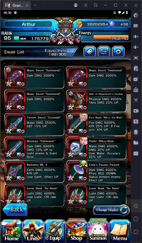 Grand Summoners Accounts Global |Ascend 15| Okarun TW, Summer miyu TW, Chlo image 3