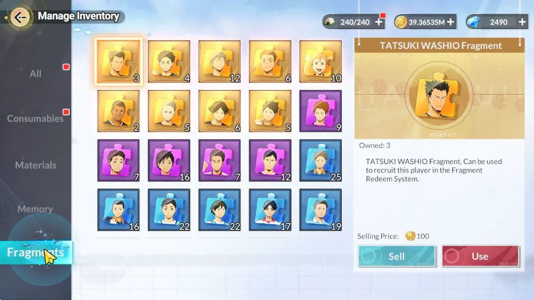 HAIKYU!! FLY HIGH Accounts SEA Lv54|3 SP [Kuroo,Akaashi,Bokuto]+Memo 3UR [(Sa image 14