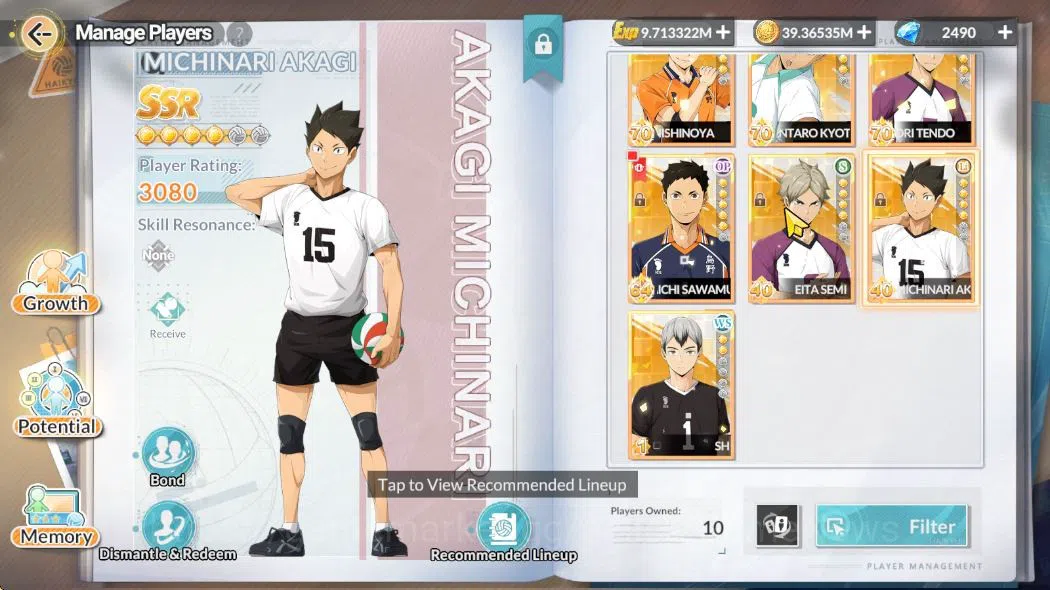 HAIKYU!! FLY HIGH Accounts SEA Lv54|3 SP [Kuroo,Akaashi,Bokuto]+Memo 3UR [(Sa image 5