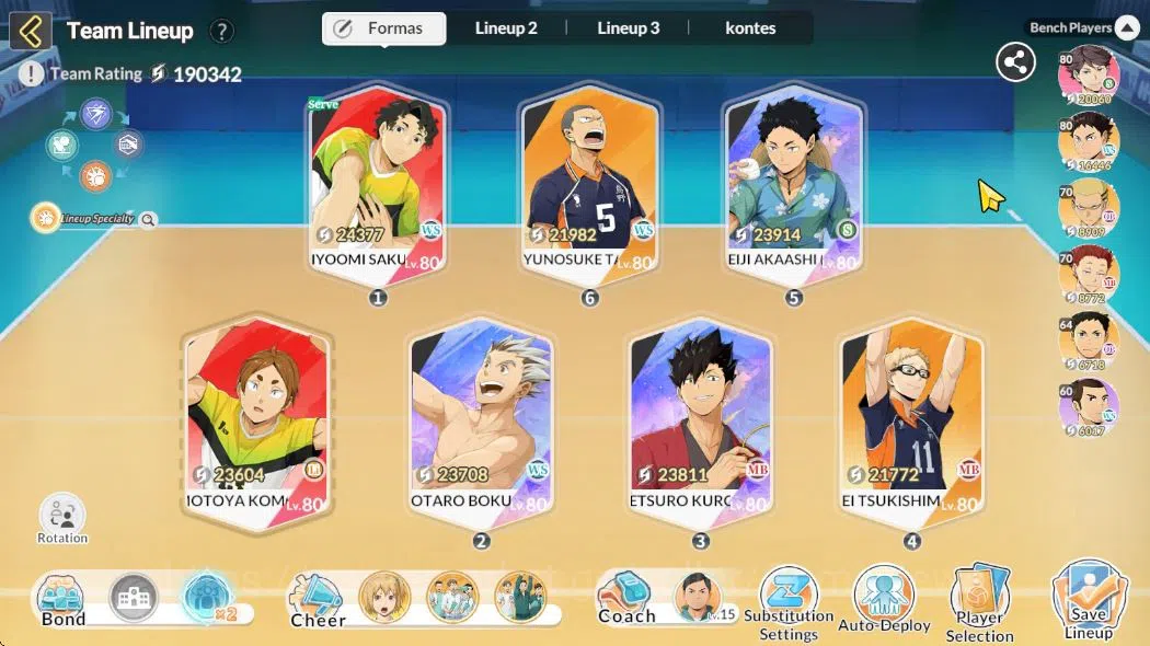 HAIKYU!! FLY HIGH Accounts SEA Lv54|3 SP [Kuroo,Akaashi,Bokuto]+Memo 3UR [(Sa image 9