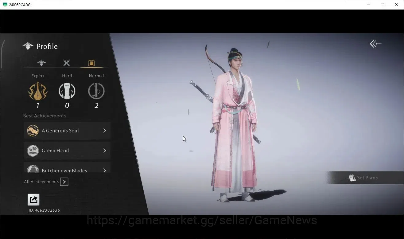 Where Winds Meet Accounts GLOBAL|Lv 5|GS 3676|1 Harmonic Core|Nameless Sword|Lone March set,Anthem of Ages,Golden 4