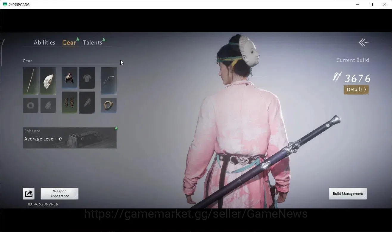 Where Winds Meet Accounts GLOBAL|Lv 5|GS 3676|1 Harmonic Core|Nameless Sword|Lone March set,Anthem of Ages,Golden 6
