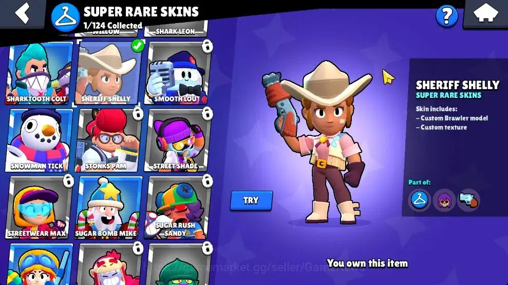 Brawl Stars Accounts 1376 Trophy|16 Brawlers 1 Max Lvl [Jessie]|12 Skin image 10