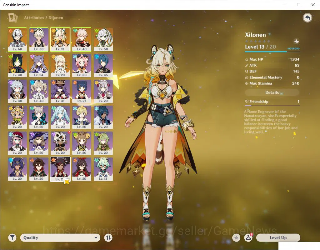 Genshin Impact Accounts ASIA|AR 32|4 Limited |Xilonen,Arlecchino,Kazuha,Na image 3